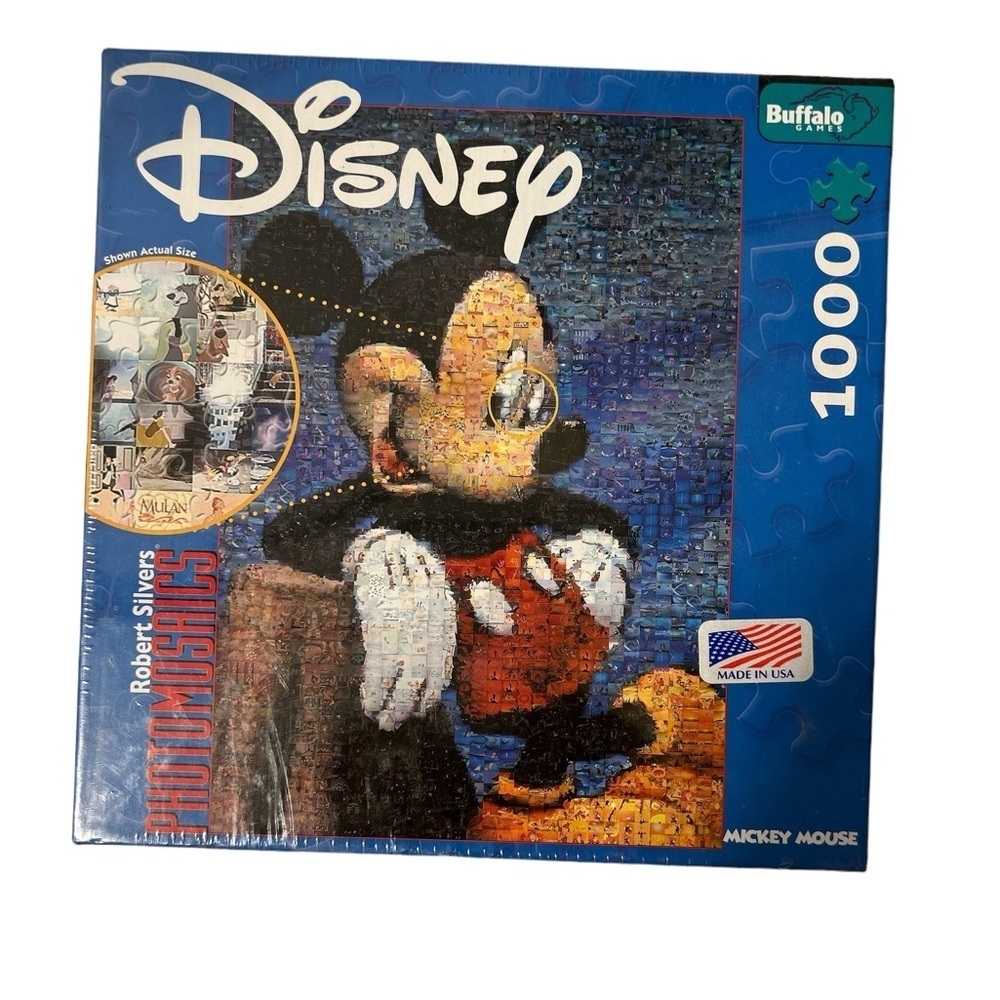 Disney Mickey‎ Mouse Photomosaics Jigsaw Puzzle 1000+ Pc Robert Silvers